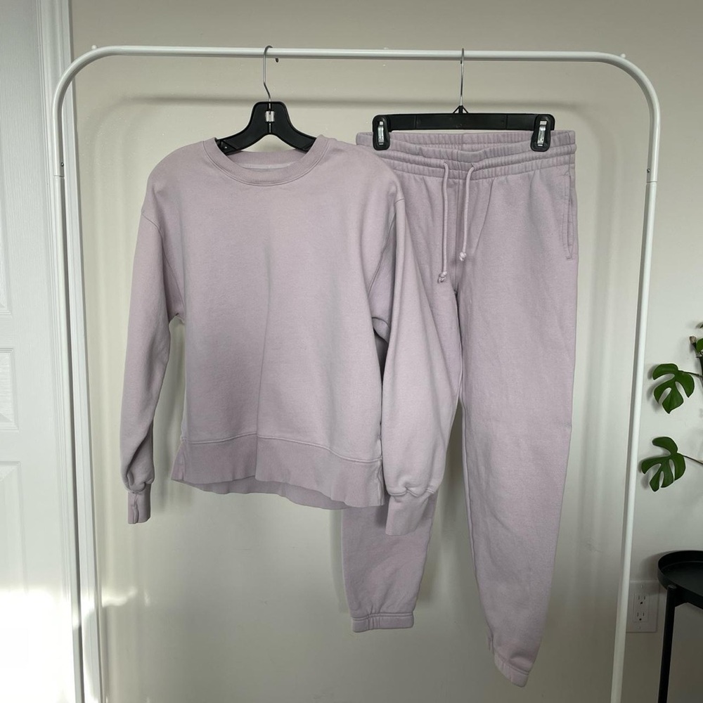 Aritzia Lavender Crew Neck Sweater